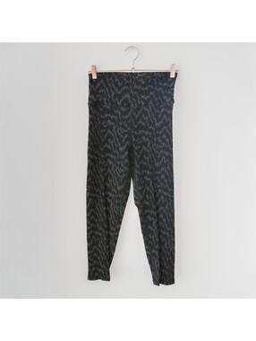 Aerie Black and Grey Abstract Print High-Waist Leggings XL Short